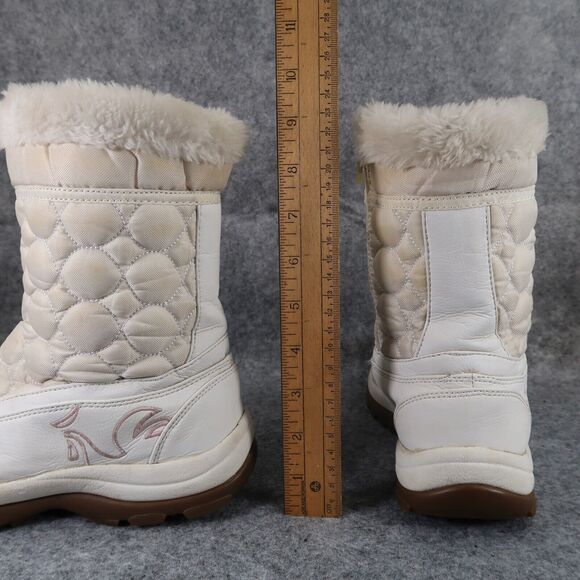 Le Coq Sportif Shoes Mens 7.5 Boots Winter Warm Quilted Outdoor Zip Active White - Picture 7 of 13